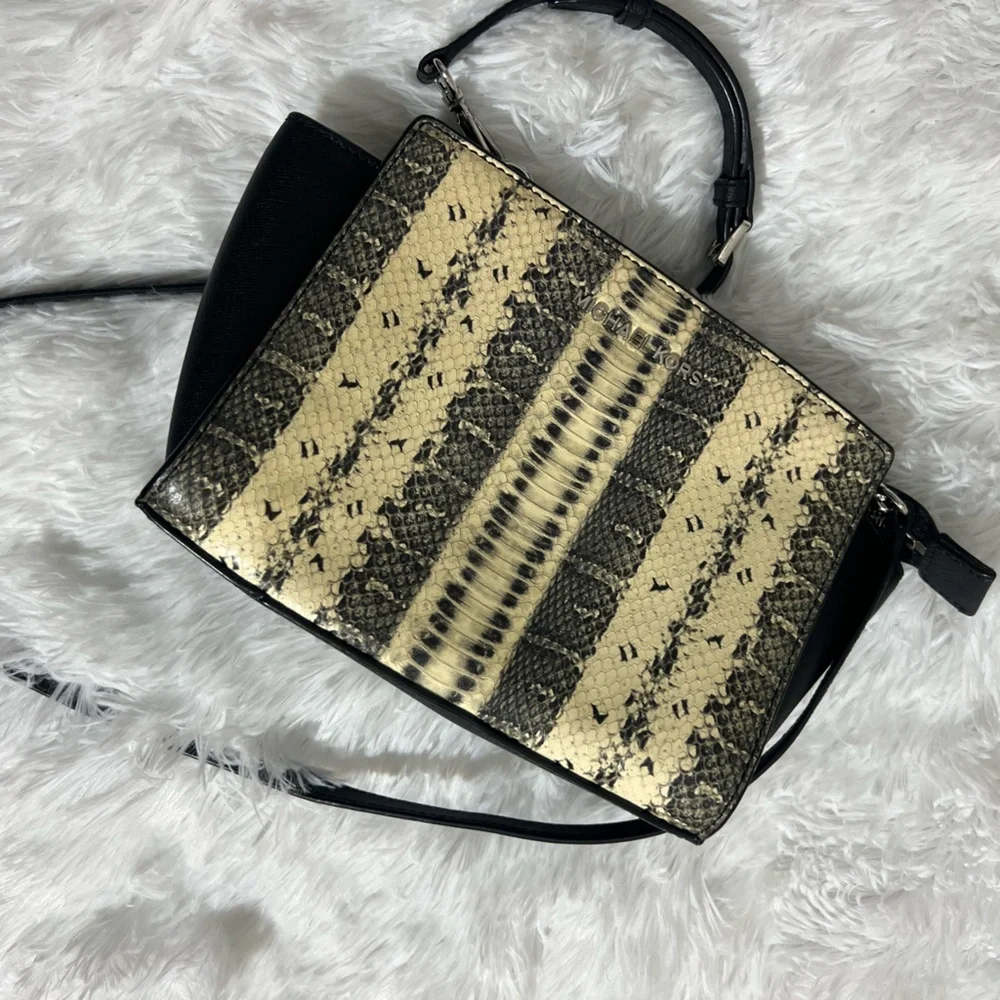 Michael Kors Selma Snakeskin Bag